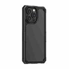 For iPhone 13 Pro Max Transparent Shockproof Case (Black) - 1