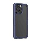 For iPhone 13 Pro Max Transparent Shockproof Case (Blue) - 1