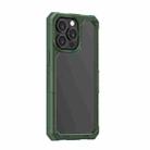 For iPhone 13 Transparent Shockproof Case(Dark Green) - 1