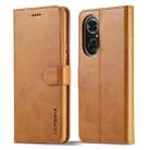 For Honor 50 SE LC.IMEEKE Calf Texture Leather Phone Case(Brown) - 1