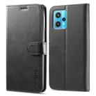 For Realme 9 Pro+ LC.IMEEKE Calf Texture Leather Phone Case(Black) - 1