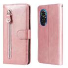 For Honor 50 SE / Huawei Nova 9 SE Fashion Calf Texture Zipper Horizontal Flip Leather Case(Rose Gold) - 1