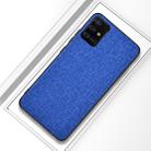 For Galaxy A51 Shockproof Cloth Protective Case(Aqua Blue) - 1