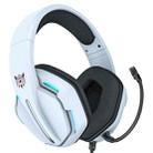 ONIKUMA X27 USB + 3.5mm Magic Light Effect Gaming Headset with Mic(White) - 1