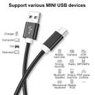 5 PCS Mini USB to USB A Woven Data / Charge Cable for MP3, Camera, Car DVR, Length:0.25m(Black) - 3