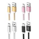 5 PCS Mini USB to USB A Woven Data / Charge Cable for MP3, Camera, Car DVR, Length:1m(Rose Gold) - 2