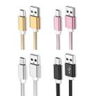 5 PCS Mini USB to USB A Woven Data / Charge Cable for MP3, Camera, Car DVR, Length:1.5m(Rose Gold) - 2
