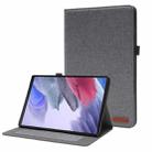 For Lenovo M10 Plus 10.3 inch TB-X606 / TB-X606F Horizontal Flip TPU + Fabric PU Leather Tablet Case(Grey) - 1