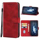 For Xiaomi Black Shark 5 Leather Phone Case(Red) - 1