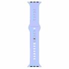 Liquid Silicone Watch Band For Apple Watch Series 8&7 41mm / SE 2&6&SE&5&4 40mm / 3&2&1 38mm(Lilac) - 1