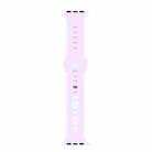 Liquid Silicone Watch Band For Apple Watch Series 8&7 41mm / SE 2&6&SE&5&4 40mm / 3&2&1 38mm(Lavender Purple) - 1