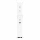 Liquid Silicone Watch Band For Apple Watch Series 8&7 41mm / SE 2&6&SE&5&4 40mm / 3&2&1 38mm(White) - 1