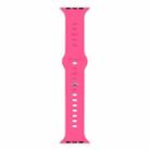 Liquid Silicone Watch Band For Apple Watch Series 8&7 41mm / SE 2&6&SE&5&4 40mm / 3&2&1 38mm(Barbie Pink) - 1