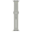 Liquid Silicone Watch Band For Apple Watch Ultra 49mm&Watch Ultra 2 49mm / Series 9&8&7 45mm / SE 3&SE 2&6&SE&5&4 44mm / 3&2&1 42mm(Rock Grey) - 1