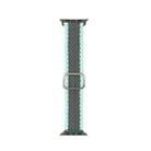 Nylon Braid Watch Band For Apple Watch Series 9&8&7 41mm / SE 3&SE 2&6&SE&5&4 40mm / 3&2&1 38mm(Mint Green+Army Green) - 1