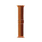 Nylon Braid Watch Band For Apple Watch Ultra 49mm&Watch Ultra 2 49mm / Series 9&8&7 45mm / SE 3&SE 2&6&SE&5&4 44mm / 3&2&1 42mm(Orange+Brown) - 1