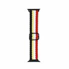 Nylon Braid Watch Band For Apple Watch Ultra 49mm&Watch Ultra 2 49mm / Series 9&8&7 45mm / SE 3&SE 2&6&SE&5&4 44mm / 3&2&1 42mm(Black Yellow White Red) - 1