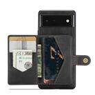 For Google Pixel 7 5G JEEHOOD Retro Magnetic Detachable Wallet Phone Case(Black) - 1