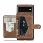 For Google Pixel 7 5G JEEHOOD Retro Magnetic Detachable Wallet Phone Case(Brown) - 1