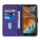 For OPPO Realme GT Neo3 Crossbody 3D Embossed Flip Leather Phone Case(Purple) - 3