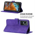 For OPPO Realme GT Neo3 Crossbody 3D Embossed Flip Leather Phone Case(Purple) - 4