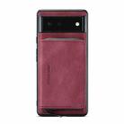 For Google Pixel 7 5G JEEHOOD Magnetic Zipper Wallet Phone Leather Case(Red) - 1