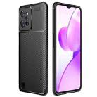 For OPPO Realme C31 4G Carbon Fiber Texture Shockproof TPU Phone Case(Black) - 1