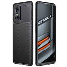 For OPPO Realme GT Neo3 Carbon Fiber Texture Shockproof TPU Phone Case(Black) - 1