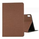 For Huawei Matepad Pro 10.8 inch Craft Cloth TPU Protective Case with Holder(Brown) - 1