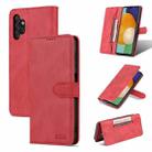 For Samsung Galaxy A13 4G AZNS Dream II Skin Feel Horizontal Flip Leather Case(Red) - 1