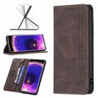 For OPPO Find X5 Magnetic RFID Blocking Anti-Theft Leather Phone Case(Brown) - 1