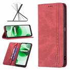 For OPPO Realme C35 Magnetic RFID Blocking Anti-Theft Leather Phone Case(Red) - 1