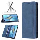 For Honor X20 Magnetic RFID Blocking Anti-Theft Leather Phone Case(Blue) - 1