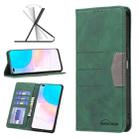 For Honor 50 Lite / Huawei nova 8i Magnetic Splicing Leather Phone Case(Green) - 1