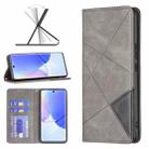 For Honor 50 / Huawei nova 9 Prismatic Invisible Magnetic Leather Phone Case(Grey) - 1