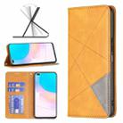 For Honor 50 Lite / Huawei nova 8i Prismatic Invisible Magnetic Leather Phone Case(Yellow) - 1