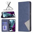 For Motorola Moto G200 5G / Edge S30 5G Prismatic Invisible Magnetic Leather Phone Case(Blue) - 1