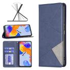 For Xiaomi Redmi Note 11 Pro Global Prismatic Invisible Magnetic Leather Phone Case(Blue) - 1