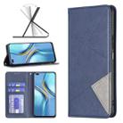 For Honor X20 Prismatic Invisible Magnetic Leather Phone Case(Blue) - 1