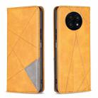 For Honor X20 Prismatic Invisible Magnetic Leather Phone Case(Yellow) - 1