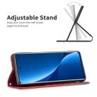 For Xiaomi 12 Pro Prismatic Invisible Magnetic Leather Phone Case(Red) - 3