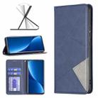 For Xiaomi 12 Pro Prismatic Invisible Magnetic Leather Phone Case(Blue) - 1