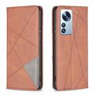 For Xiaomi 12 Pro Prismatic Invisible Magnetic Leather Phone Case(Brown) - 2