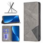 For Xiaomi 12 Pro Prismatic Invisible Magnetic Leather Phone Case(Grey) - 1