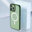 For iPhone 13 Pro Max Skin Feel TPU + Frosted PC MagSafe Phone Case (Green) - 1