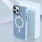 For iPhone 13 Pro Max Skin Feel TPU + Frosted PC MagSafe Phone Case (Yuanfeng Blue) - 1