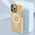 For iPhone 13 Pro Max Skin Feel TPU + Frosted PC MagSafe Phone Case (Orange) - 1