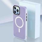 For iPhone 13 Skin Feel TPU + Frosted PC MagSafe Phone Case(Purple) - 1