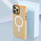 For iPhone 12 Pro Max Skin Feel TPU + Frosted PC MagSafe Phone Case(Orange) - 1