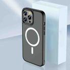Skin Feel TPU + Frosted PC MagSafe Phone Case For iPhone 11 Pro Max(Black) - 1